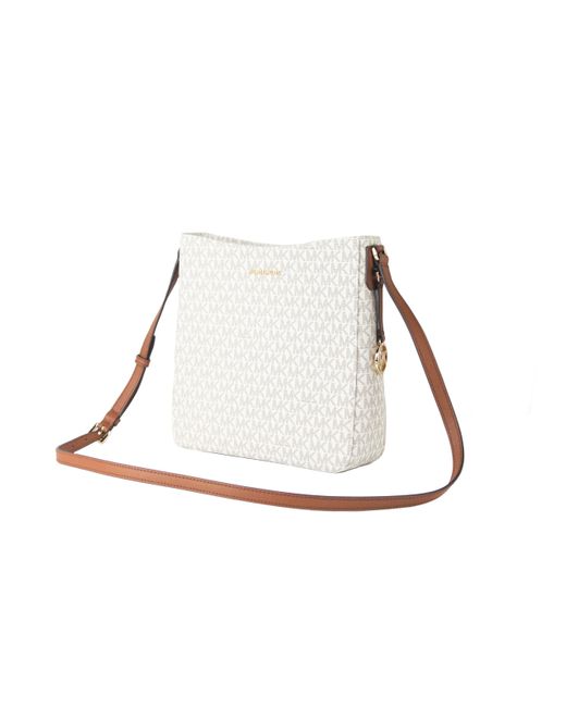 Michael Kors Signature Jet Set Large Signature Messenger Crossbody Bag