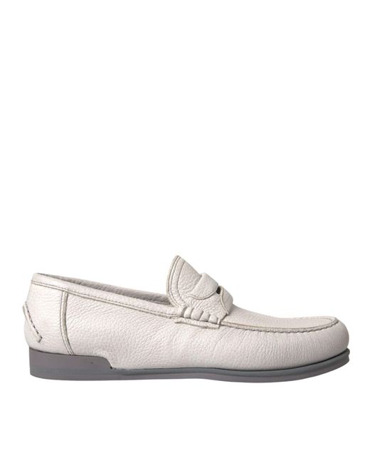 Dolce & Gabbana White Loafers for men