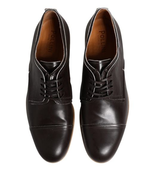 Pollini Black Oxford Shoes for men
