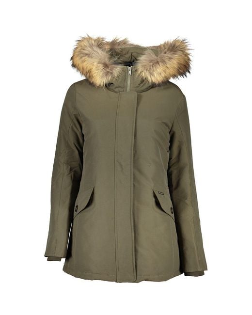 Woolrich Green Cotton Jacket