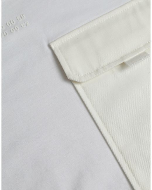 Dolce & Gabbana Gray Cotton Pocket Short Sleeves T-Shirt for men