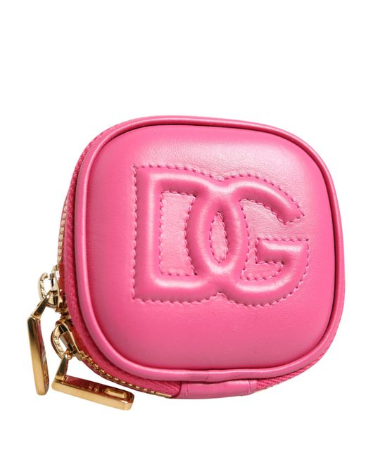 Dolce & Gabbana Red Calf Leather Dg Logo Multifunctional Kit Borse Bag