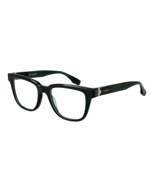 Trussardi Black Acetate Glasses (Frames) for men
