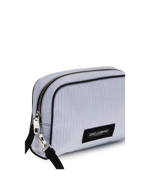 Dolce & Gabbana Gray Cotton Handbag for men