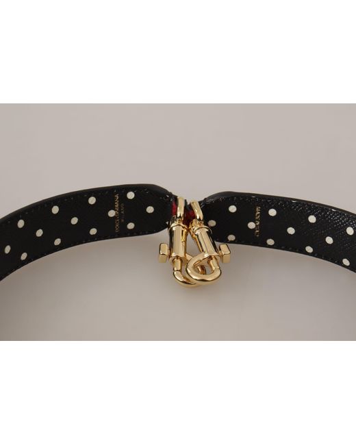 Dolce & Gabbana Red Exotic Leather Crystals Bag Shoulder Strap