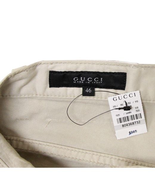 Gucci Natural Dirty Washed Casual Pants (G 46 30 Us) for men