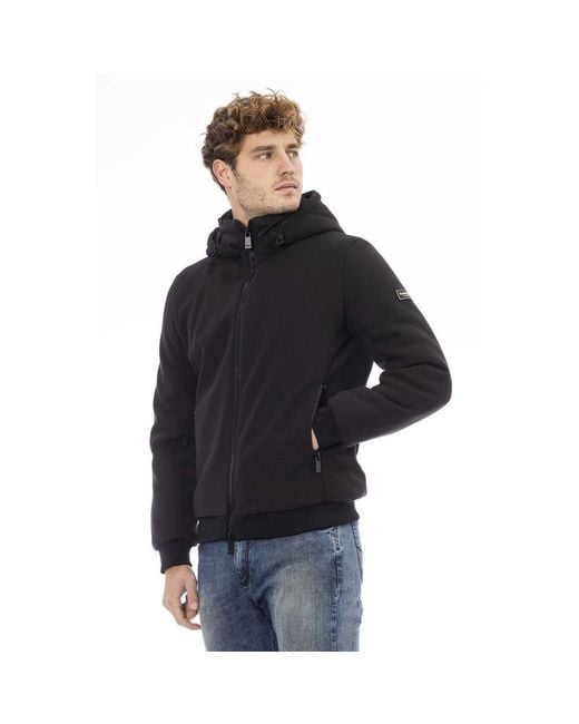 Baldinini Black Polyester Jacket for men