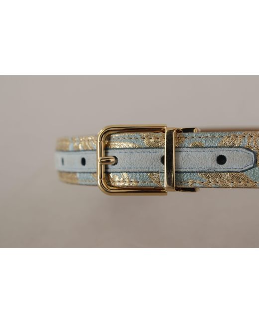 Dolce & Gabbana Black Elegant Light Leather Belt With Buckle