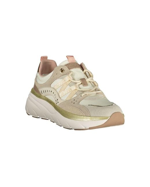 Twinset Multicolor Beige Polyurethane Sneaker