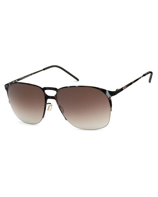 Italia Independent Brown Metal Sunglasses