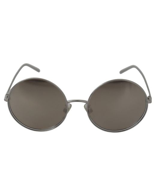 Dolce & Gabbana Black Plated Round Gray Le Nses Sunglasses