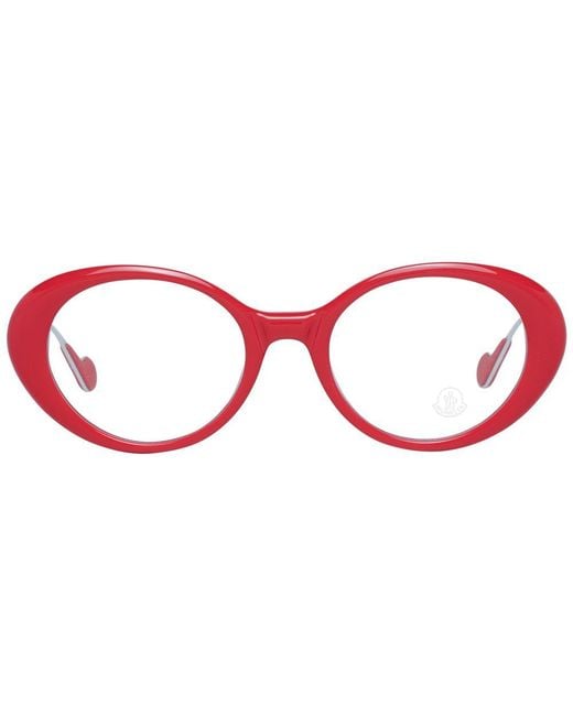 Moncler Red Metal & Plastic Glasses (Frames)