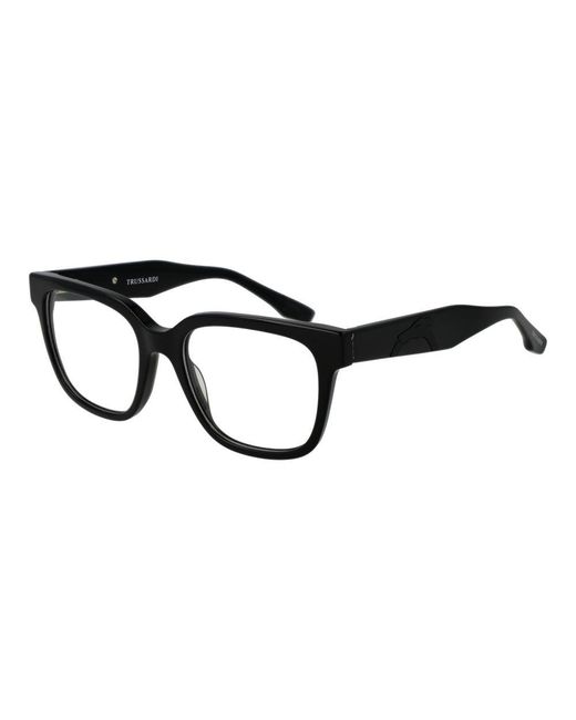Trussardi Black Acetate Glasses (Frames) for men