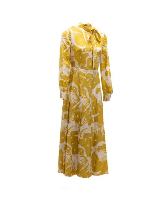 Valentino Garavani Metallic Silk Dress