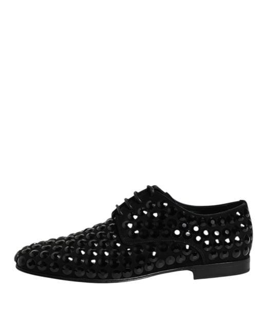 Dolce & Gabbana Black Laced Shoes for men
