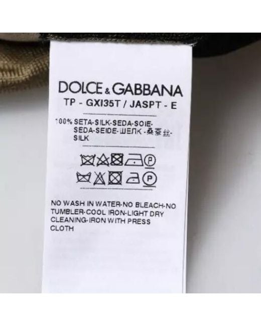 Dolce & Gabbana Black Camouflage Polo Shirt Tsh87710 for men