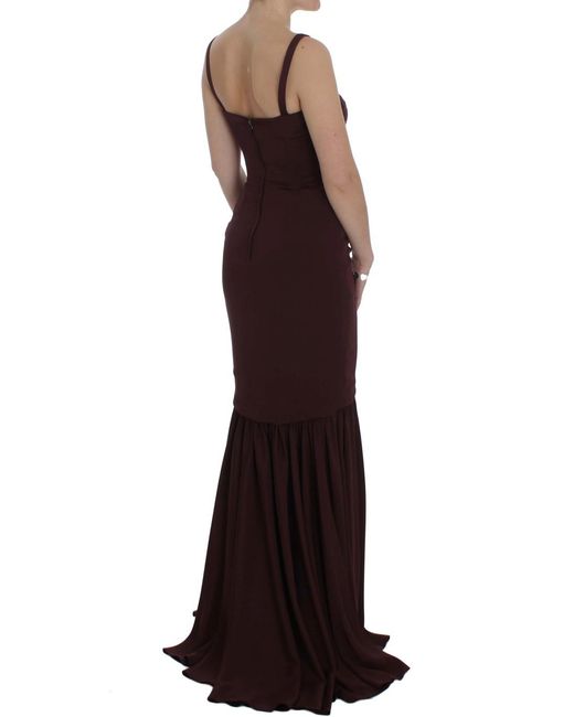 Dolce & Gabbana Black Stretch Full Length Sheath Dress