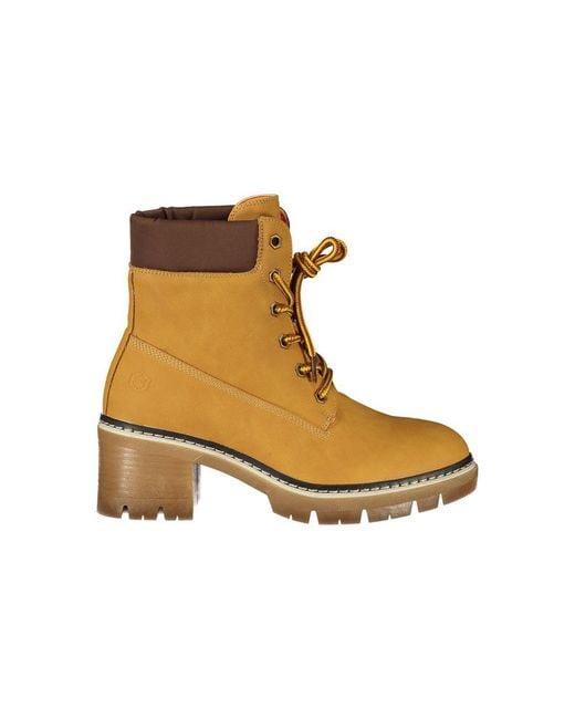 Lumberjack Brown Polyester Ankle Boots