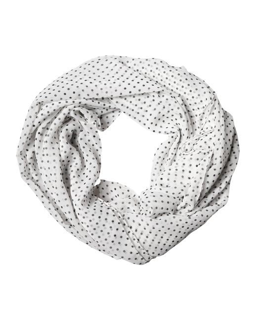 Dolce & Gabbana Gray Polka Dot Polyester Shawl Scarf And