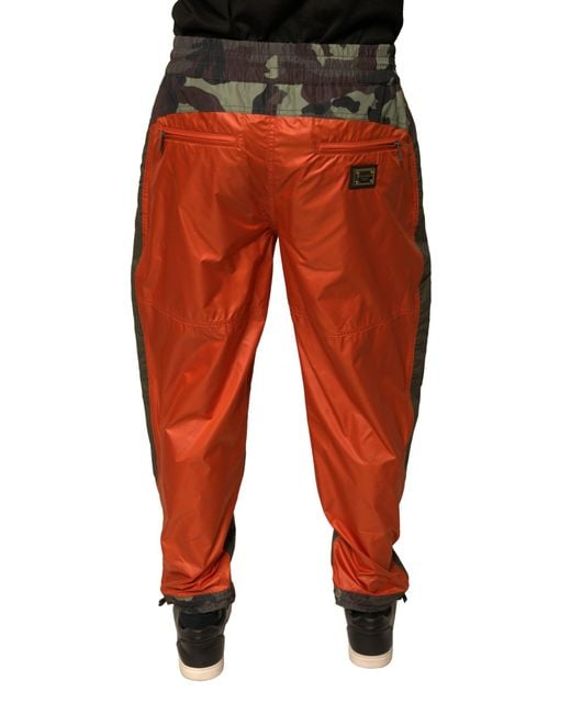 Dolce & Gabbana Black Camo Cargo Pants Tp700T for men