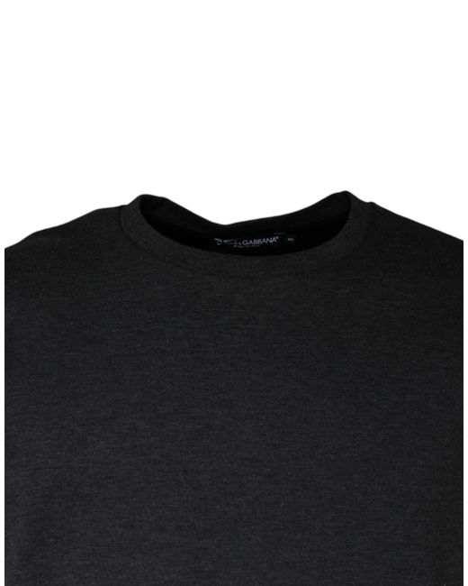 Dolce & Gabbana Black Camouflage Crew Neck T-Shirt for men