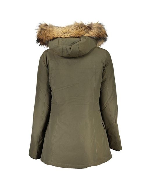 Woolrich Green Cotton Jacket