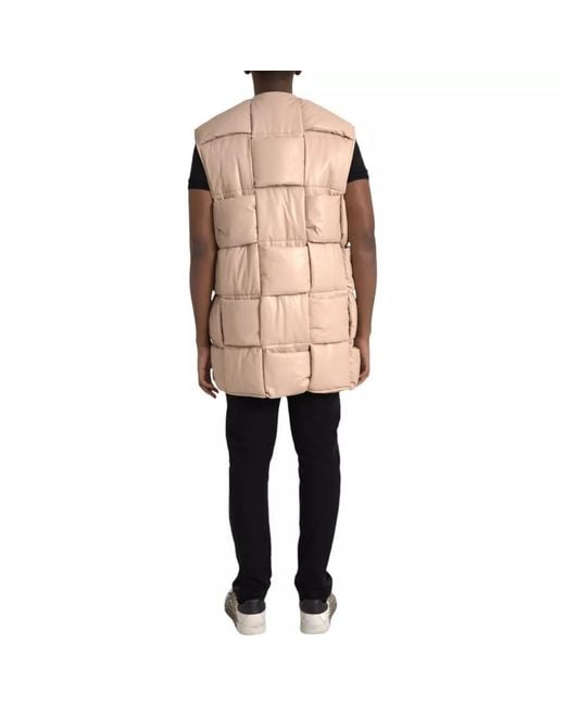 Bottega Veneta Natural Padded Leather Vest Long Puffer Vest 681156V0Vh0 for men