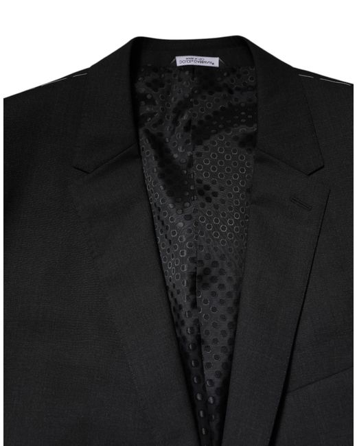 Dolce & Gabbana Black Martini Single Breasted Jacket for men