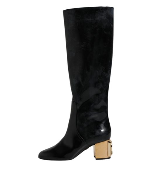 Dolce & Gabbana Black Heeled Boots