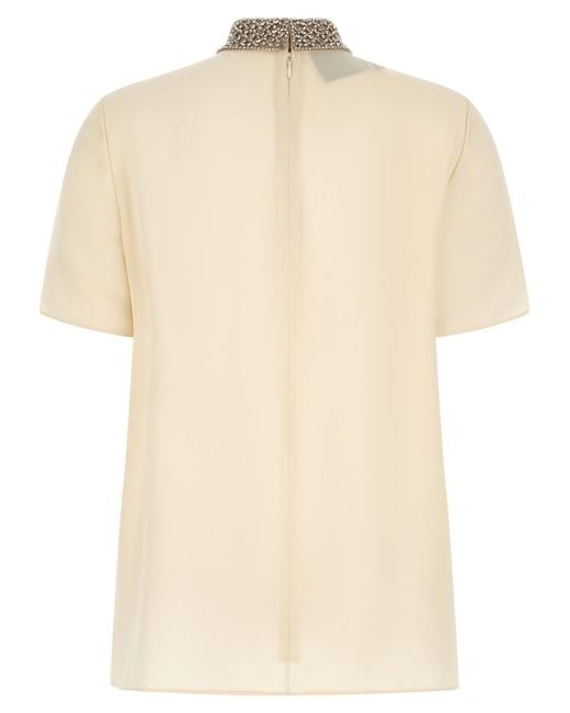 Valentino Garavani Natural Silk Tank Tops
