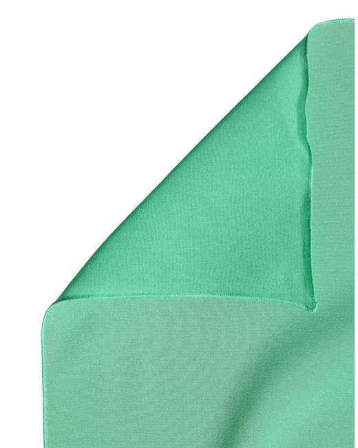 Dolce & Gabbana Green Silk Neck Wrap Shawl Stole 200Cm X 64Cm Scarf