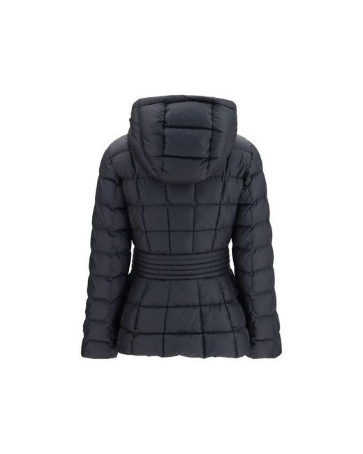 Moncler Blue Polyester Full-Length Jacket