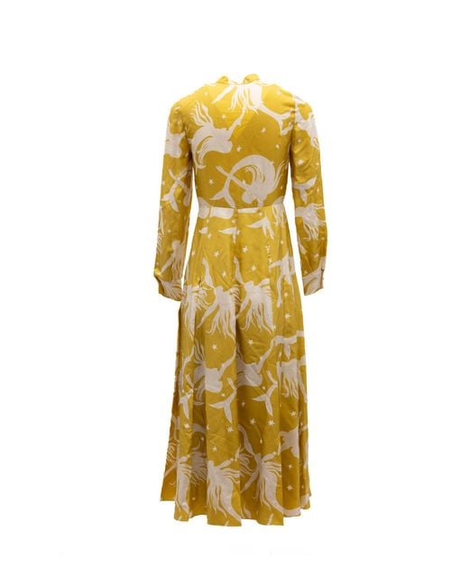 Valentino Garavani Metallic Silk Dress
