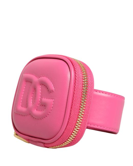 Dolce & Gabbana Red Calf Leather Dg Logo Multifunctional Kit Borse Bag