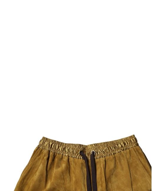 Dolce & Gabbana Natural Lambskin Suede Bermuda Shorts for men