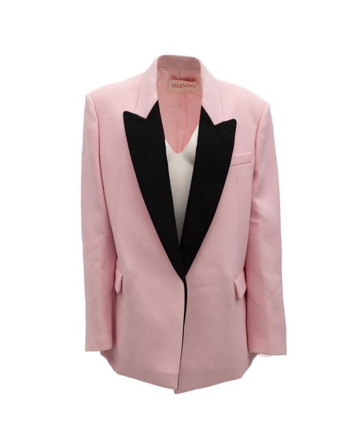 Valentino Garavani Pink Tuxedo Blazer