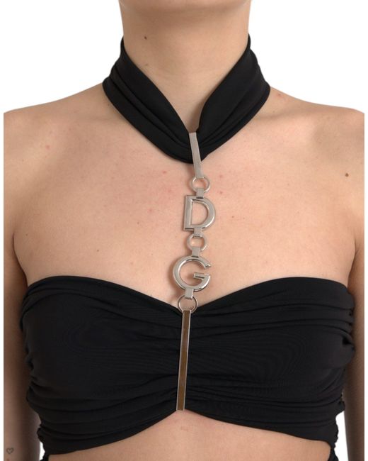 Dolce & Gabbana Black Cut Out Sleeveless Bodycon Mini Dress