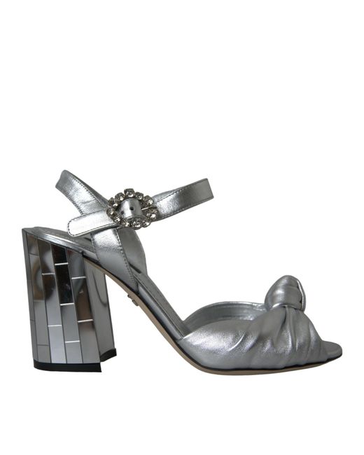 Dolce & Gabbana Gray High Heel Sandals