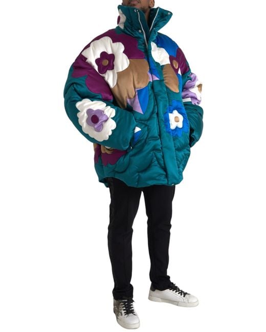Dolce & Gabbana Blue Winter Jackets for men