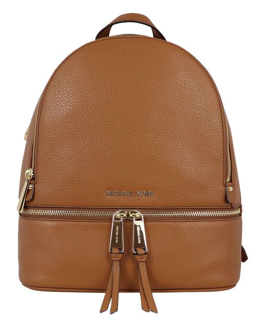 Michael Kors Leather Backpack in Brown Lyst