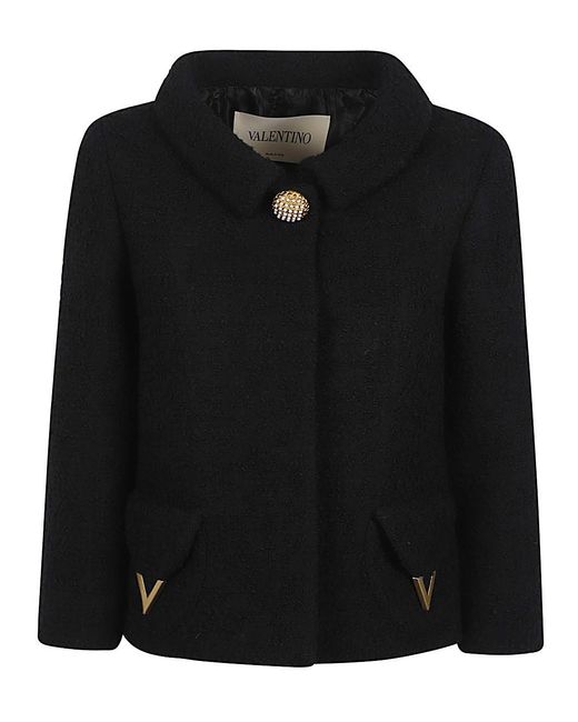 Valentino Black Vlogo Signature Wool Jacket