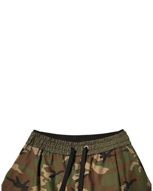 Dolce & Gabbana Green Camouflage Cargo Pants Joggers for men