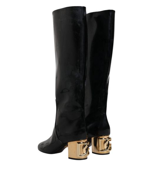 Dolce & Gabbana Black Heeled Boots