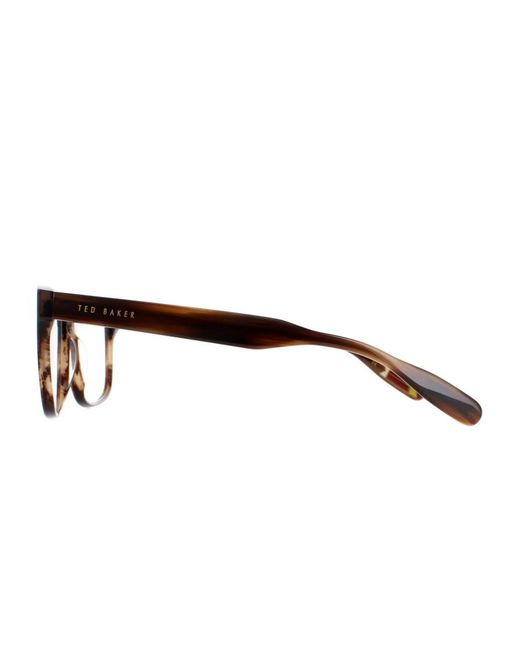 Ted Baker Black Efren Horn Eyeglass Frames