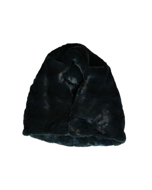 Dolce & Gabbana Black Weasel Fur Beanie Hat