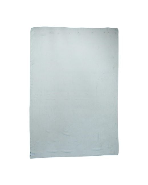Dolce & Gabbana Blue Silk Rectangle Wrap Shawl Scarf