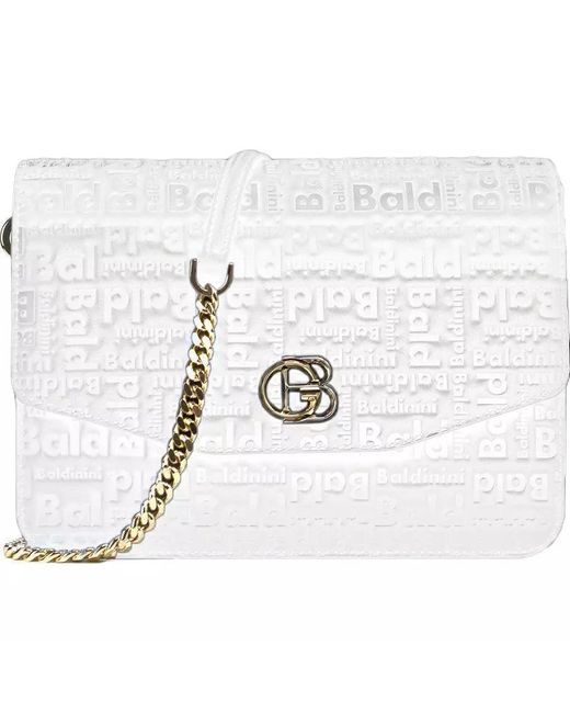 Baldinini Leather Crossbody Bag in White | Lyst