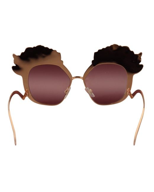 Dolce & Gabbana Pink Rose Sequin Embroidery Dg2202 Sunglasses