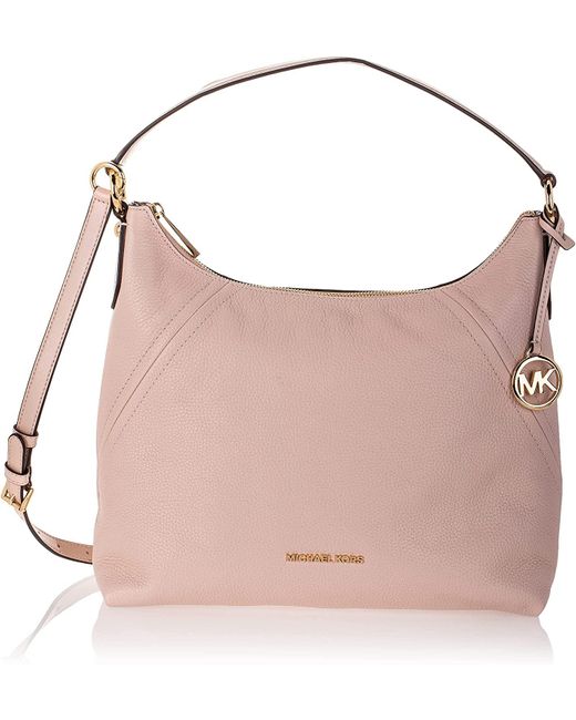 Michael Kors Aria Large Shoulder Bag in Soft Pink (Pink) Lyst UK