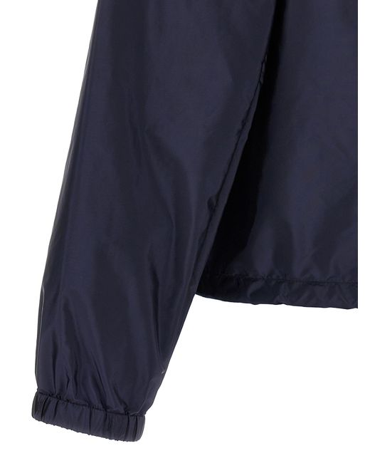 Prada Blue Recycled Polyamide Jacket for men